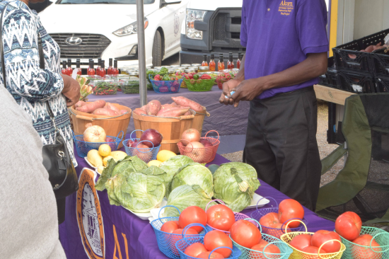 Local produce from a partner in the work, Alcorn State University Extension
